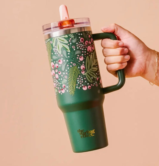 40oz Lifestyle Flip Straw Tumbler Jolly Spring