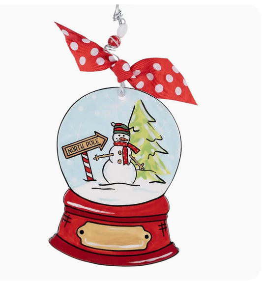 North Pole Snowglobe Ornament