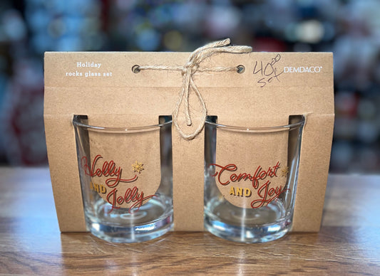 Holiday Rocks Glass Set