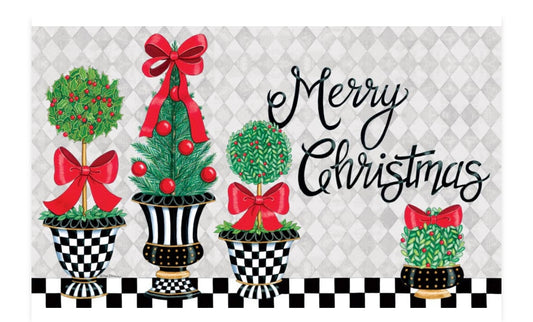 Custom Decor Christmas Topiary Mat