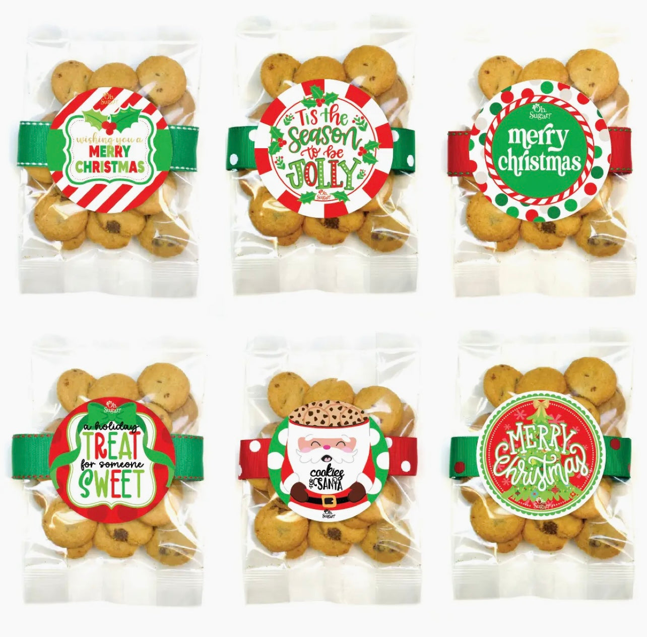 Oh Sugar Christmas Holiday Small Cookie Bag