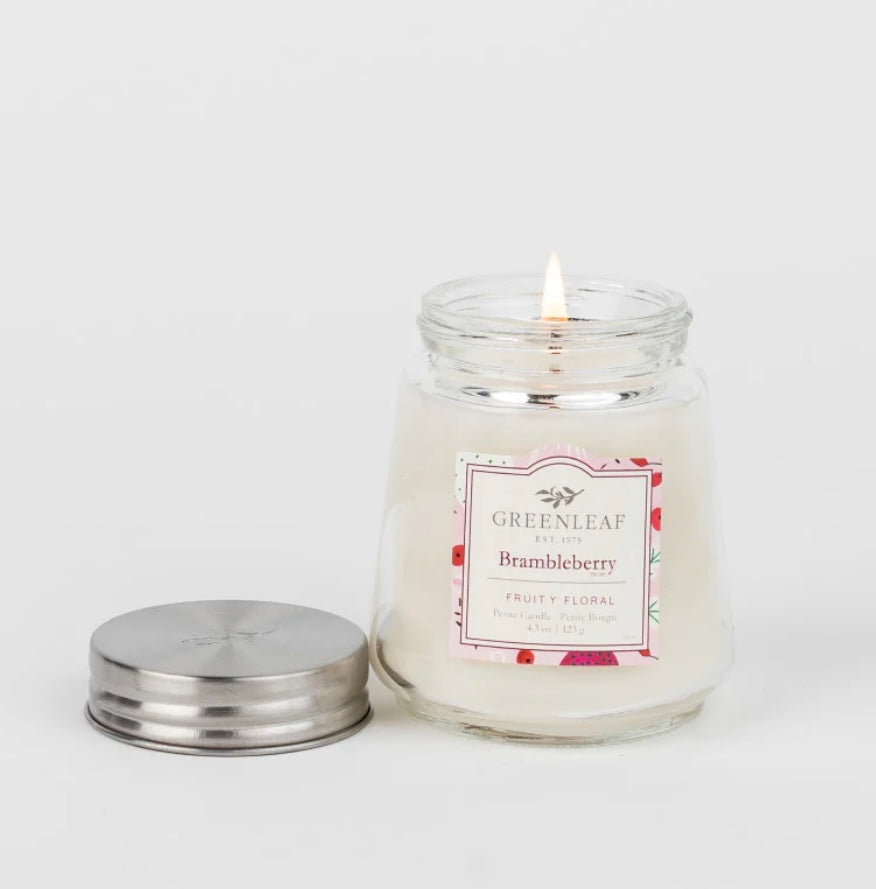 Green Leaf Brambleberry Petite Candle